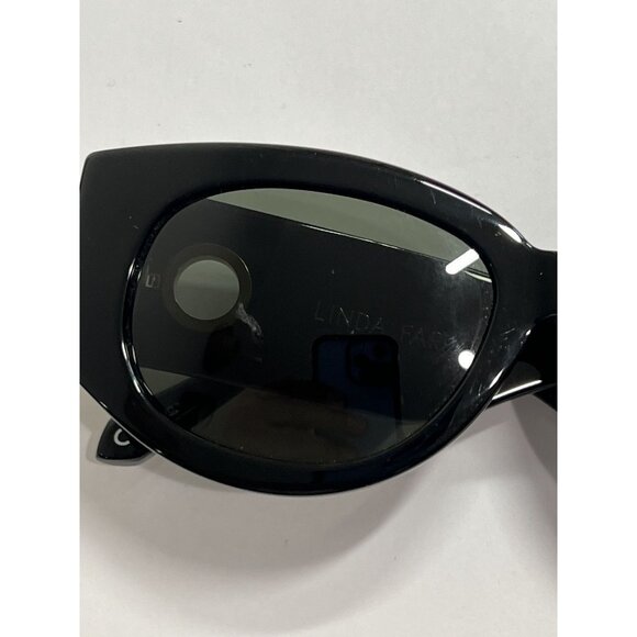Linda Farrow Debbie Sunglasses in Black - Picture 3 of 6